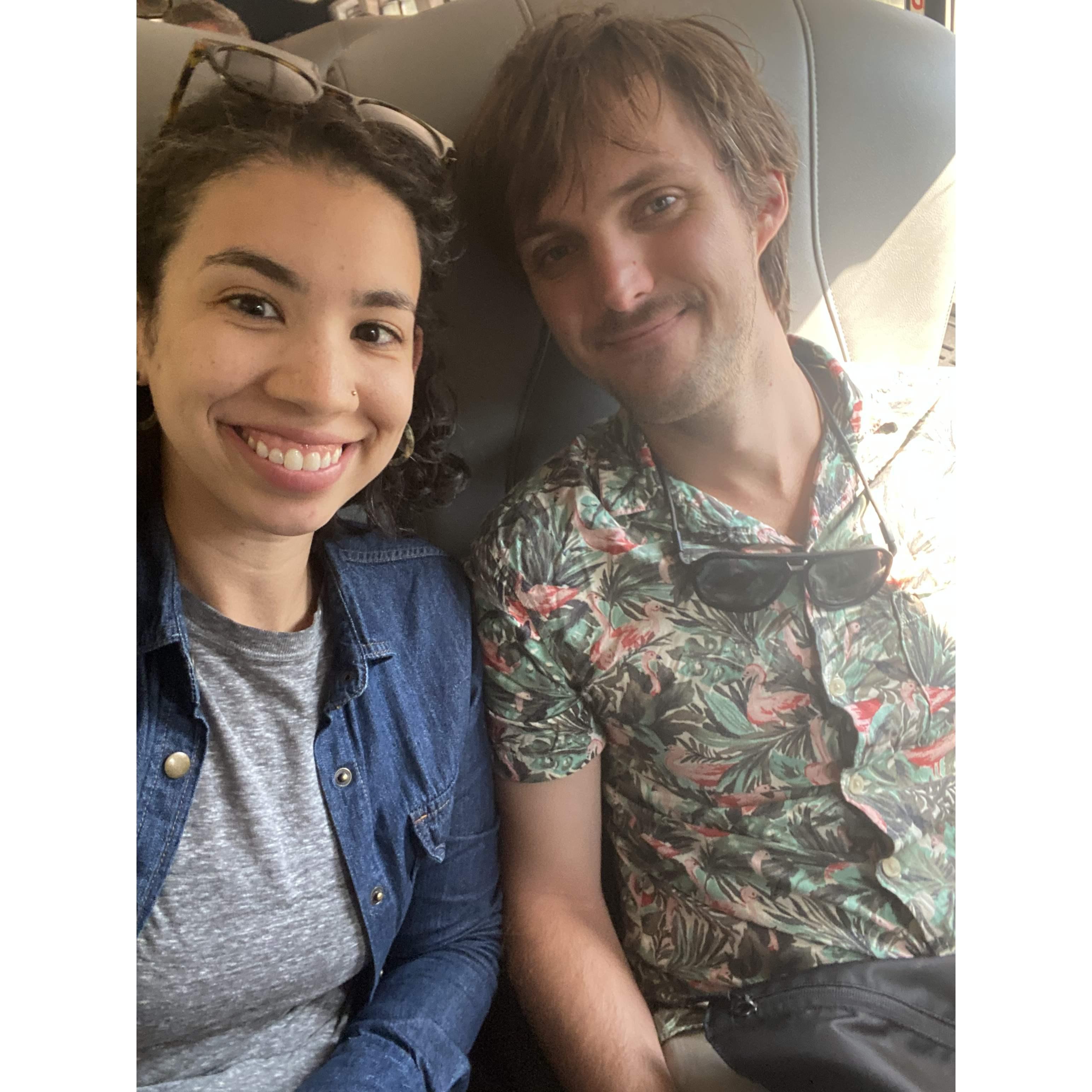 On the train to Philadelphia!