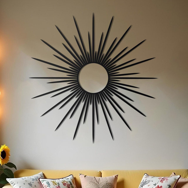 Sun Metal Wall Art, Celestial Wall Decor, Luxury Modern Wall Decor, Sunrise Wall Decor, Outdoor Metal Art, Living Room Wall Art, Home Decor