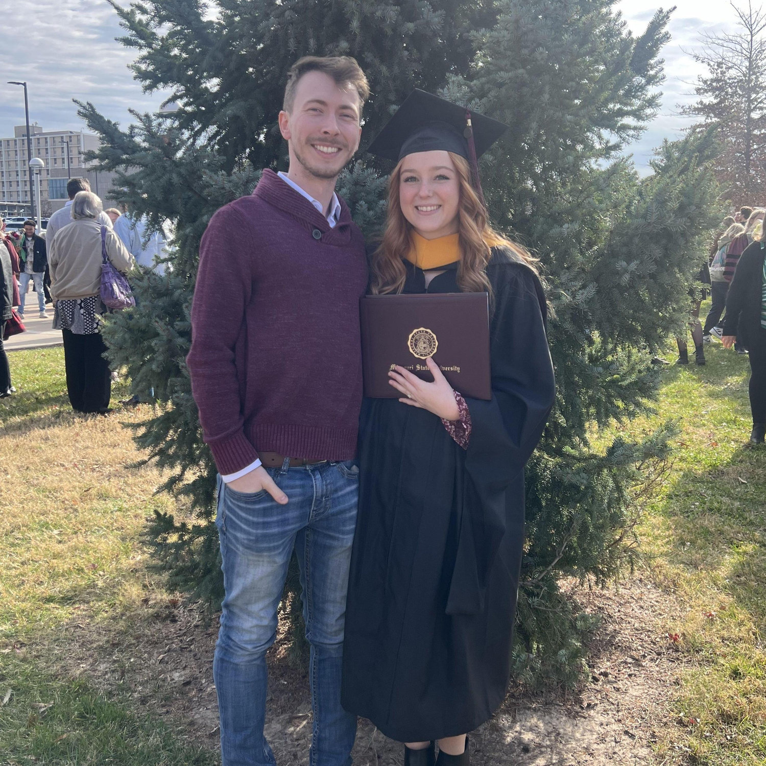 December 2024: Abby's masters degree graduation