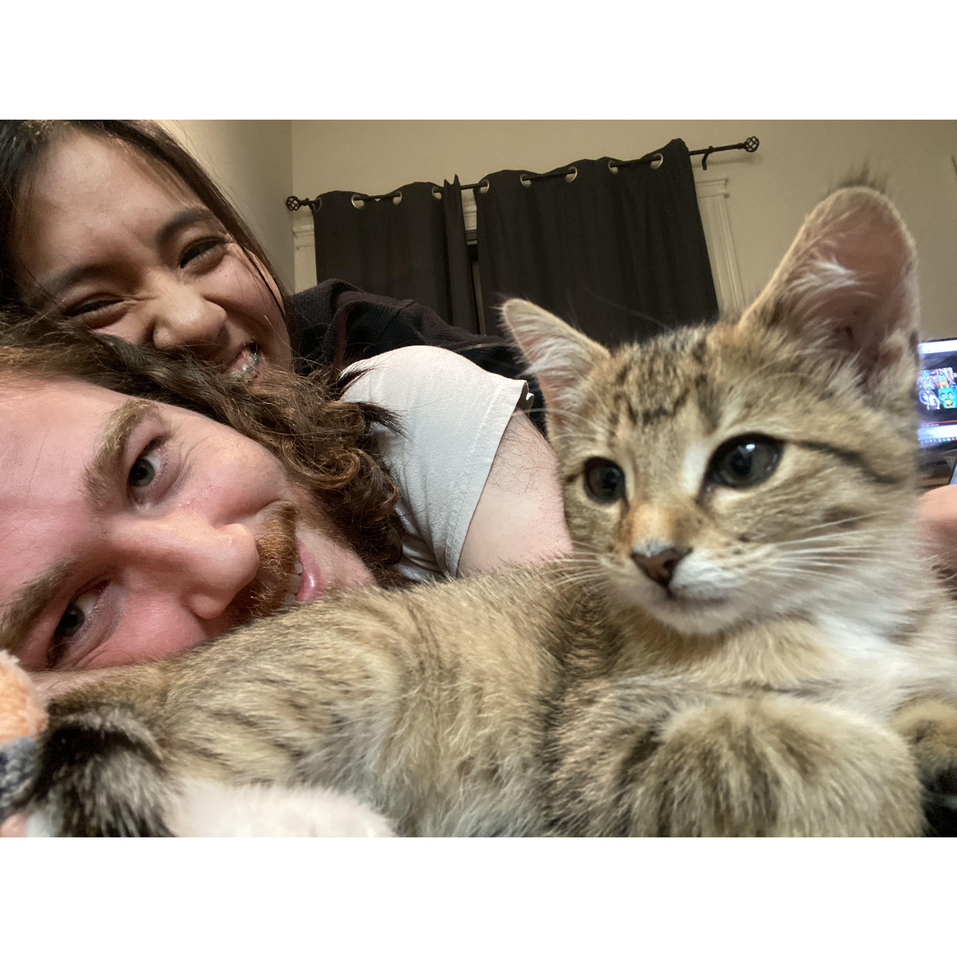 With our Lucy.