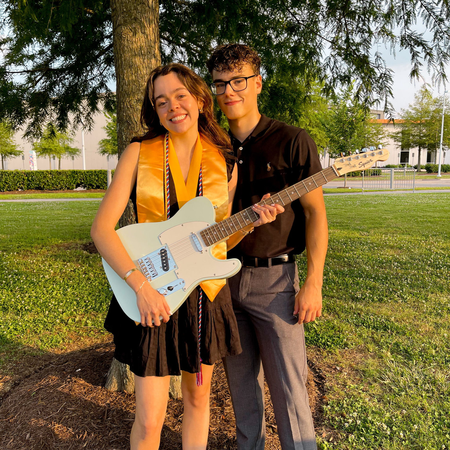 Briana's High School Graduation (Nathan got Briana an electric guitar as a grad gift!)