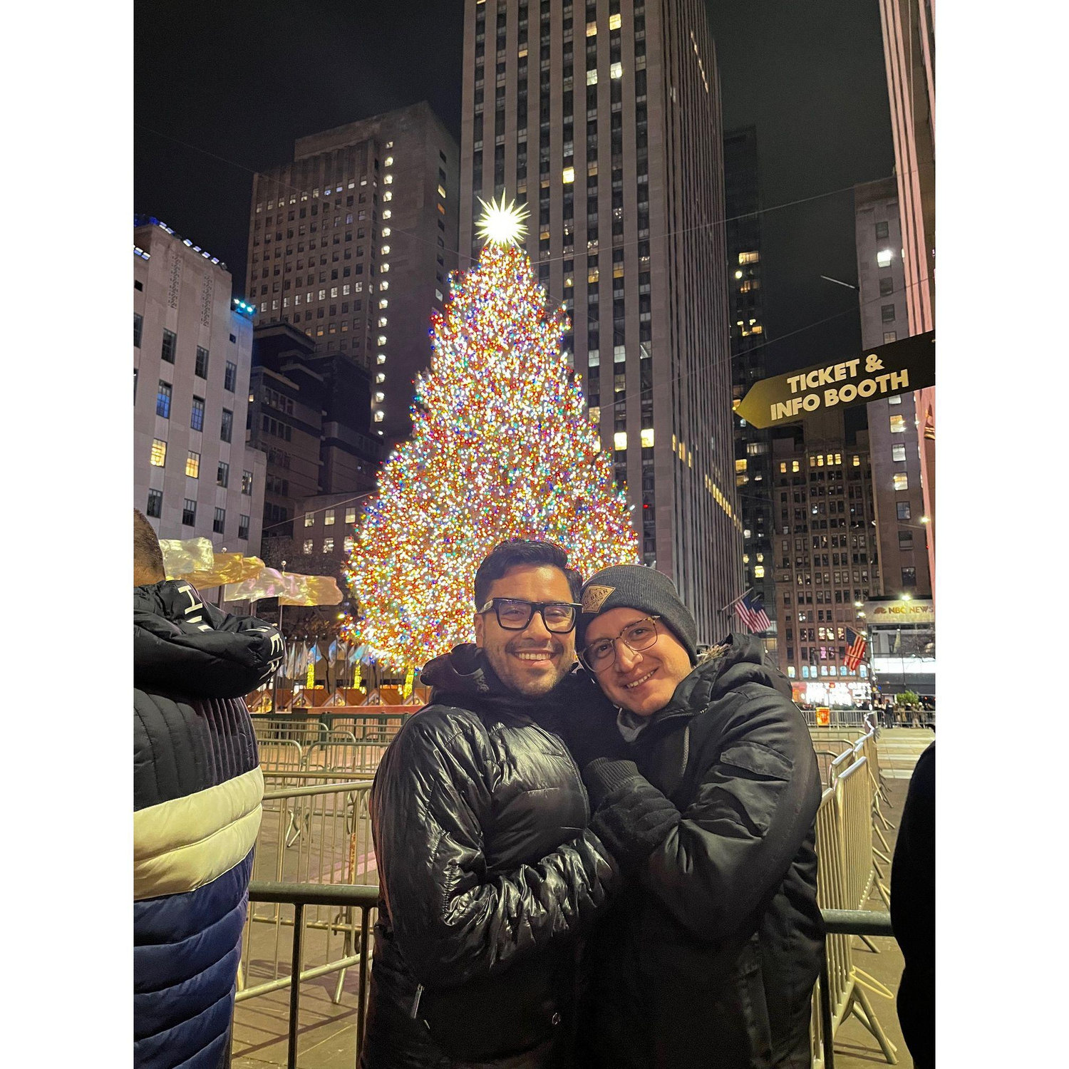 Seeing the Rockerfeller Tree in NYC together