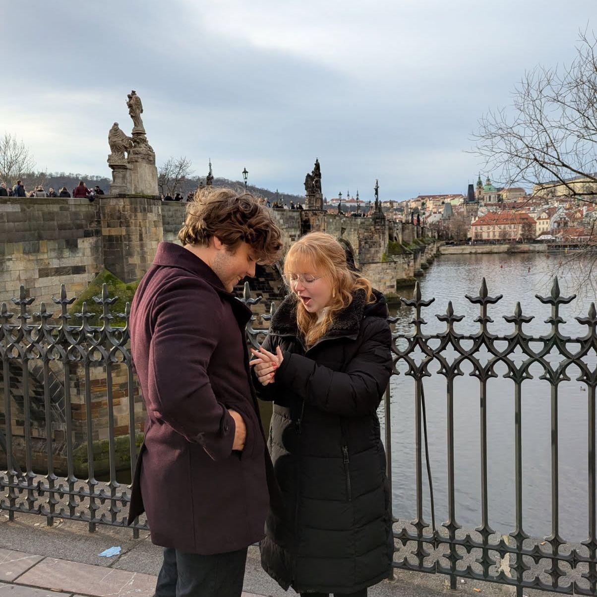 Live reaction to just how gorgeous the ring is!