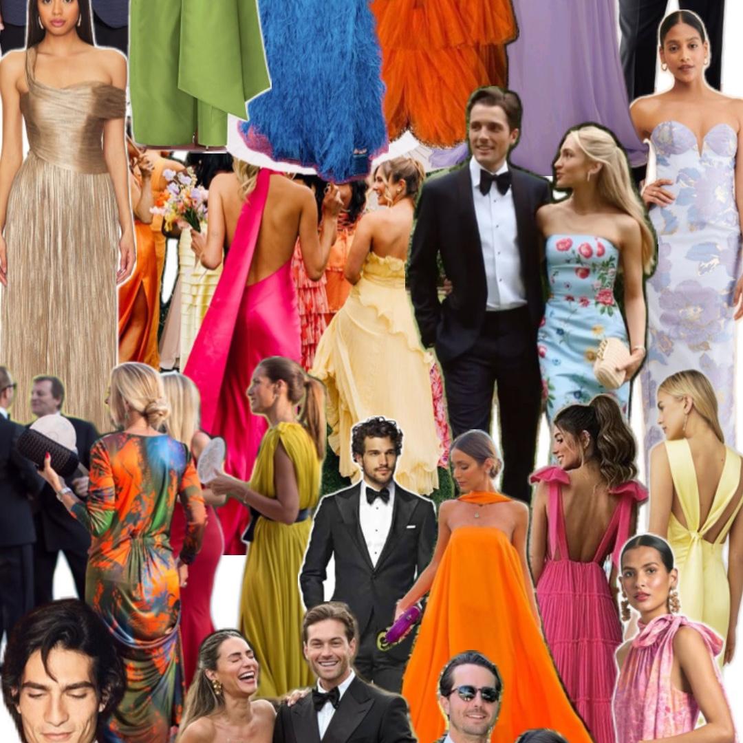 A colorful black-tie celebration: timeless elegance, elevated details, and joyful pops of color throughout.