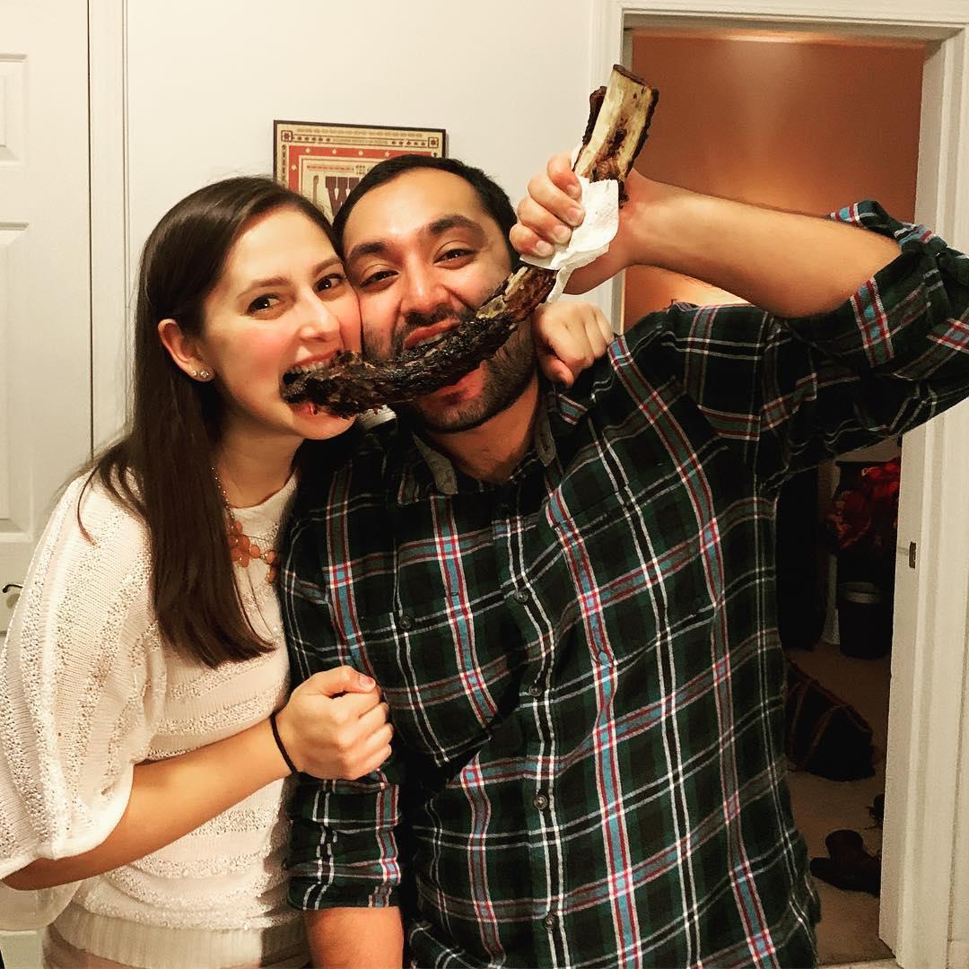 Cooking a Tomahawk Steak for New Years in Chicago, IL