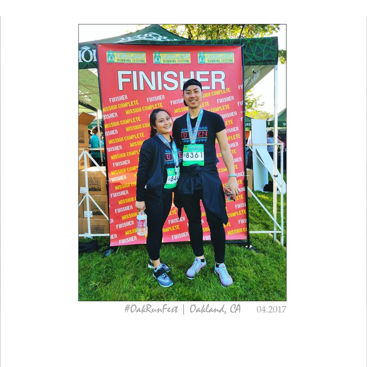 Our first 5k run.
