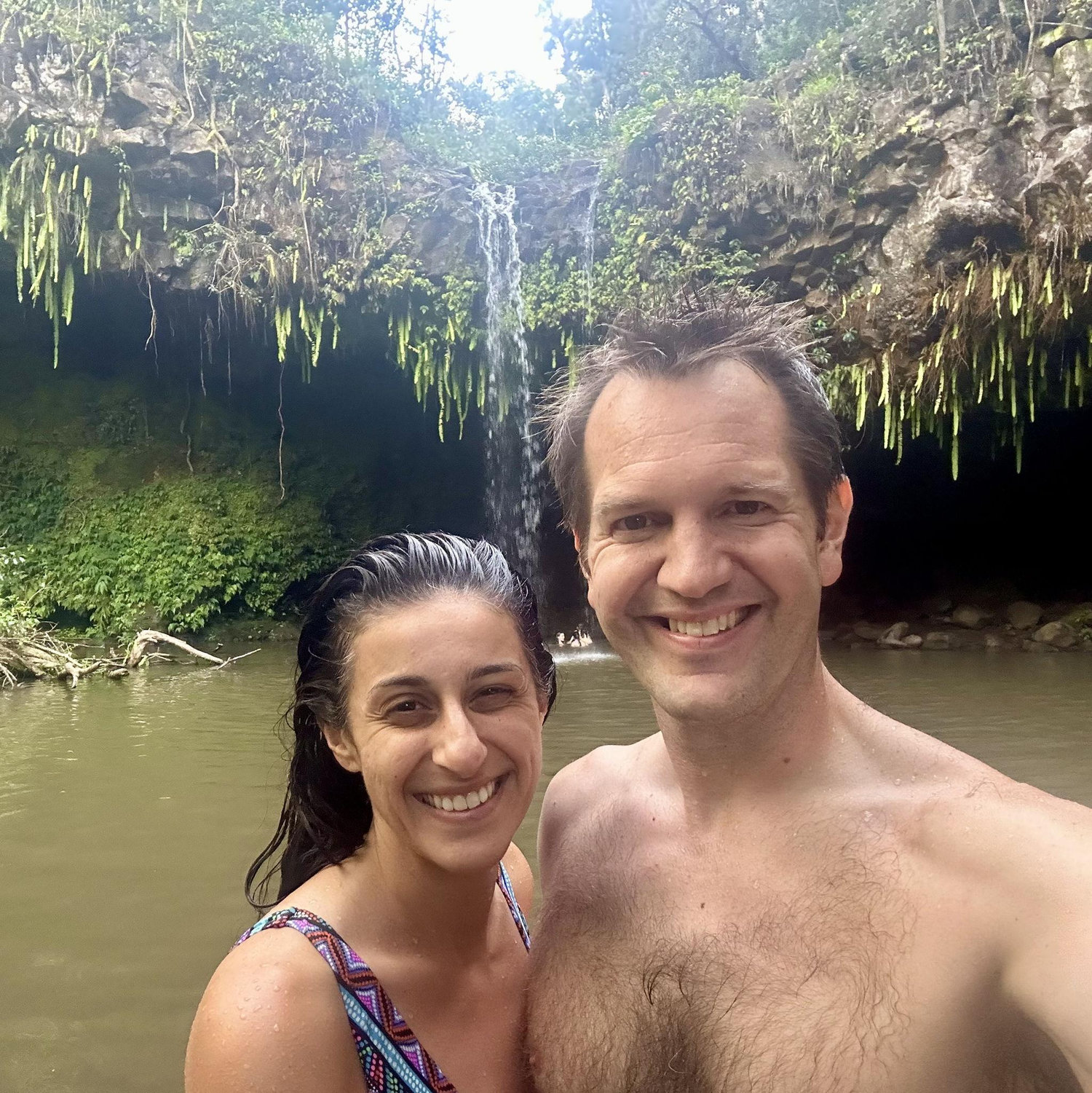 We loved this short hike and swim at Twin Falls waterfall in Maui!