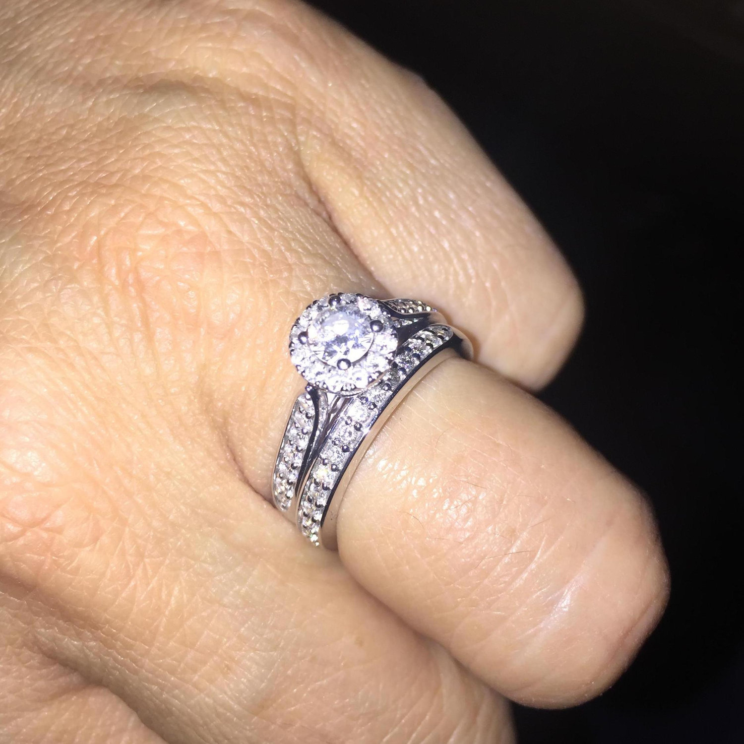 SHE SAID YES!! I cant wait to add my wedding band to this beautiful engagement set!