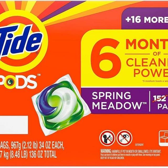 Tide PODS Liquid Laundry Detergent Pacs, Spring Meadow (168 ct.)