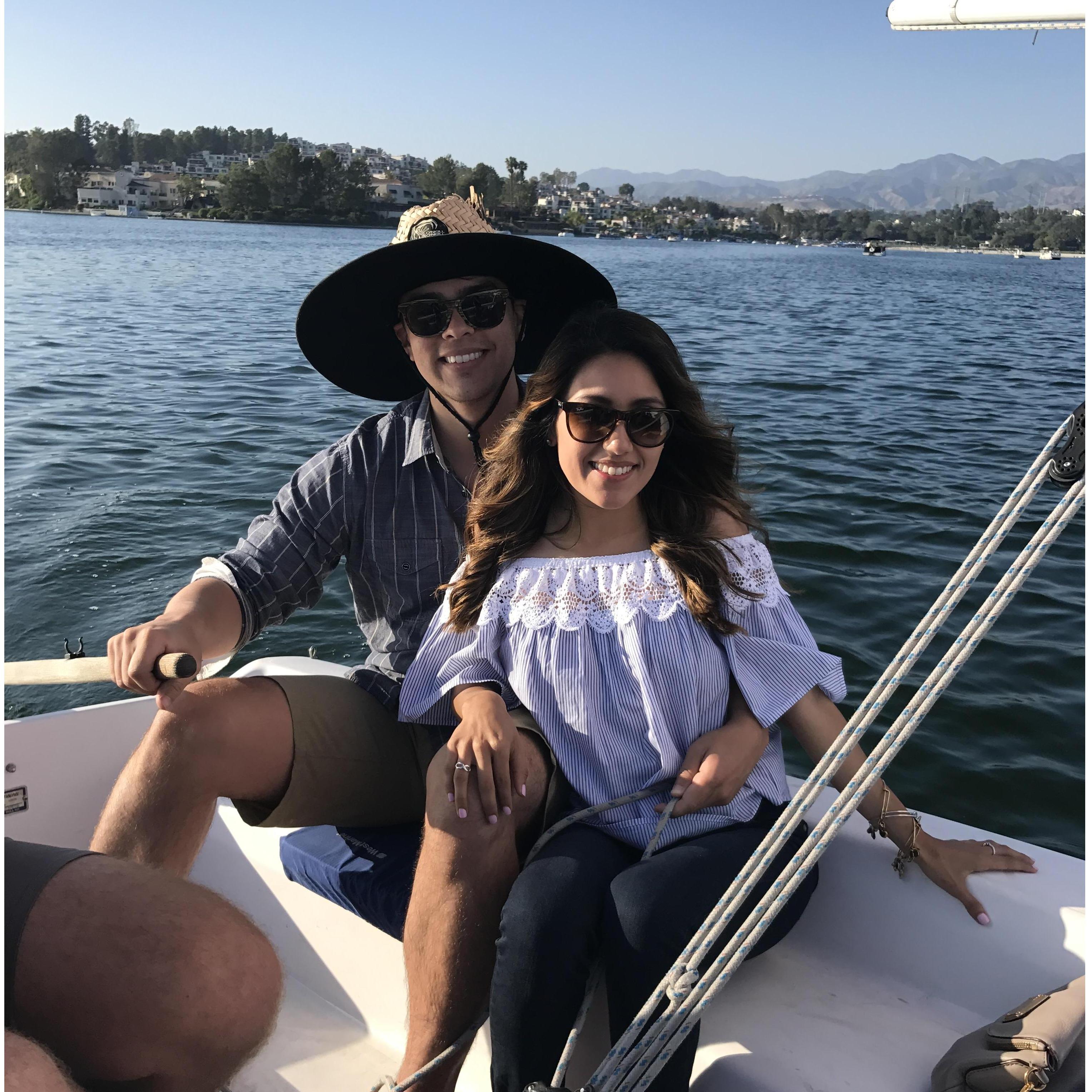 Sailing on Lake Mission Viejo