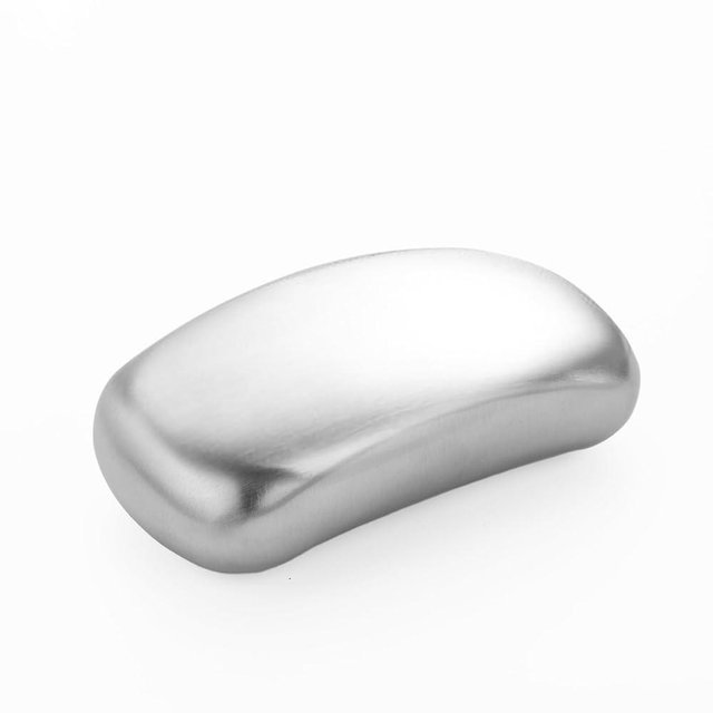 HOOPLE Stainless Steel Soap Bar for Hands, Odor Remover for Garlic, Fish & Onion Smells, Reusable Metal Soap for Kitchen, Cooking & Outdoor Use, Dishwasher Safe