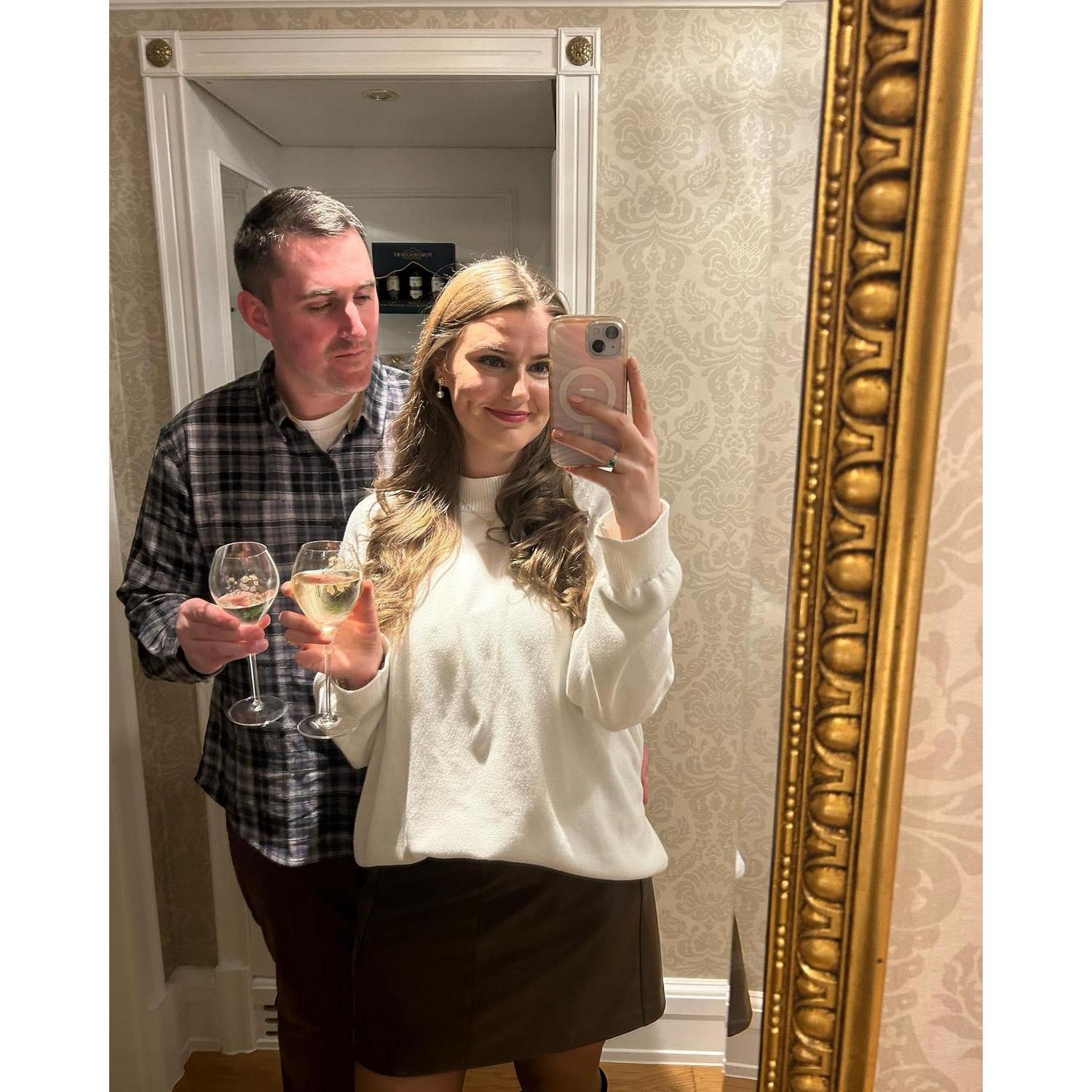 In Ireland this winter - our first real trip abroad together!