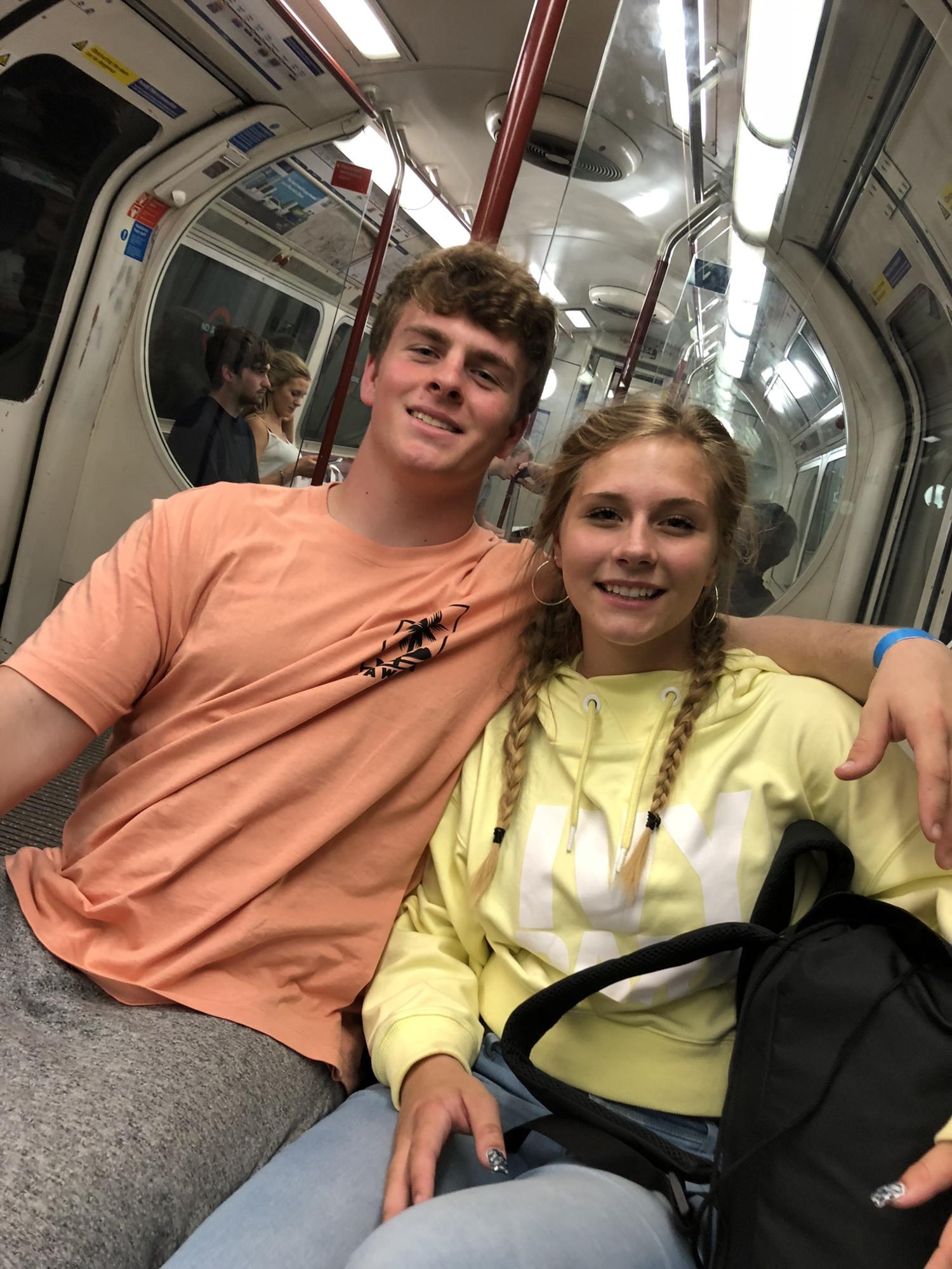 On the tube in London 2018