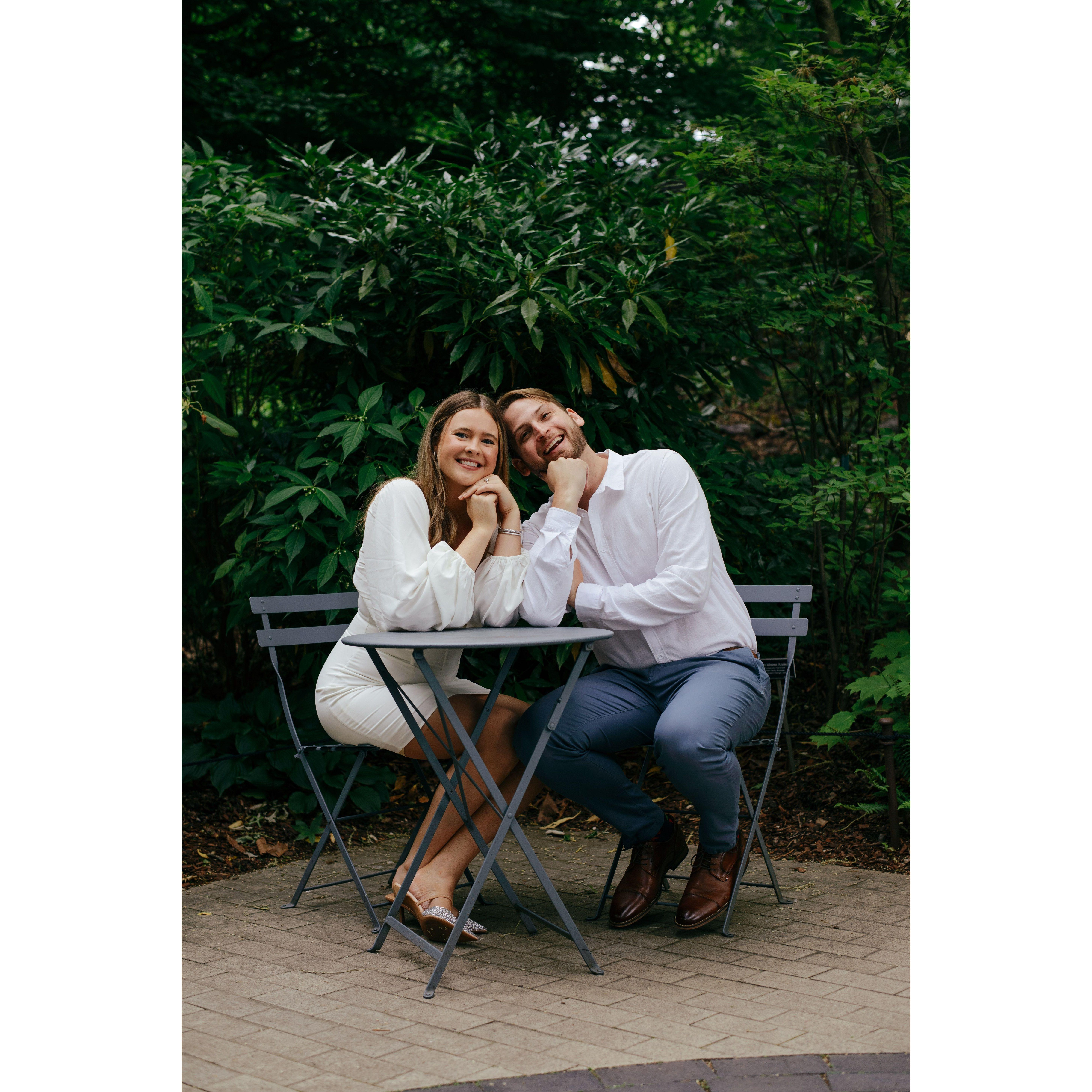 Engagement photos at Brooklyn Botanical Gardens by the great Adam Sandler