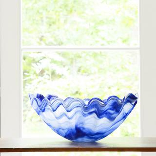 Onda Glass Centerpiece Bowl