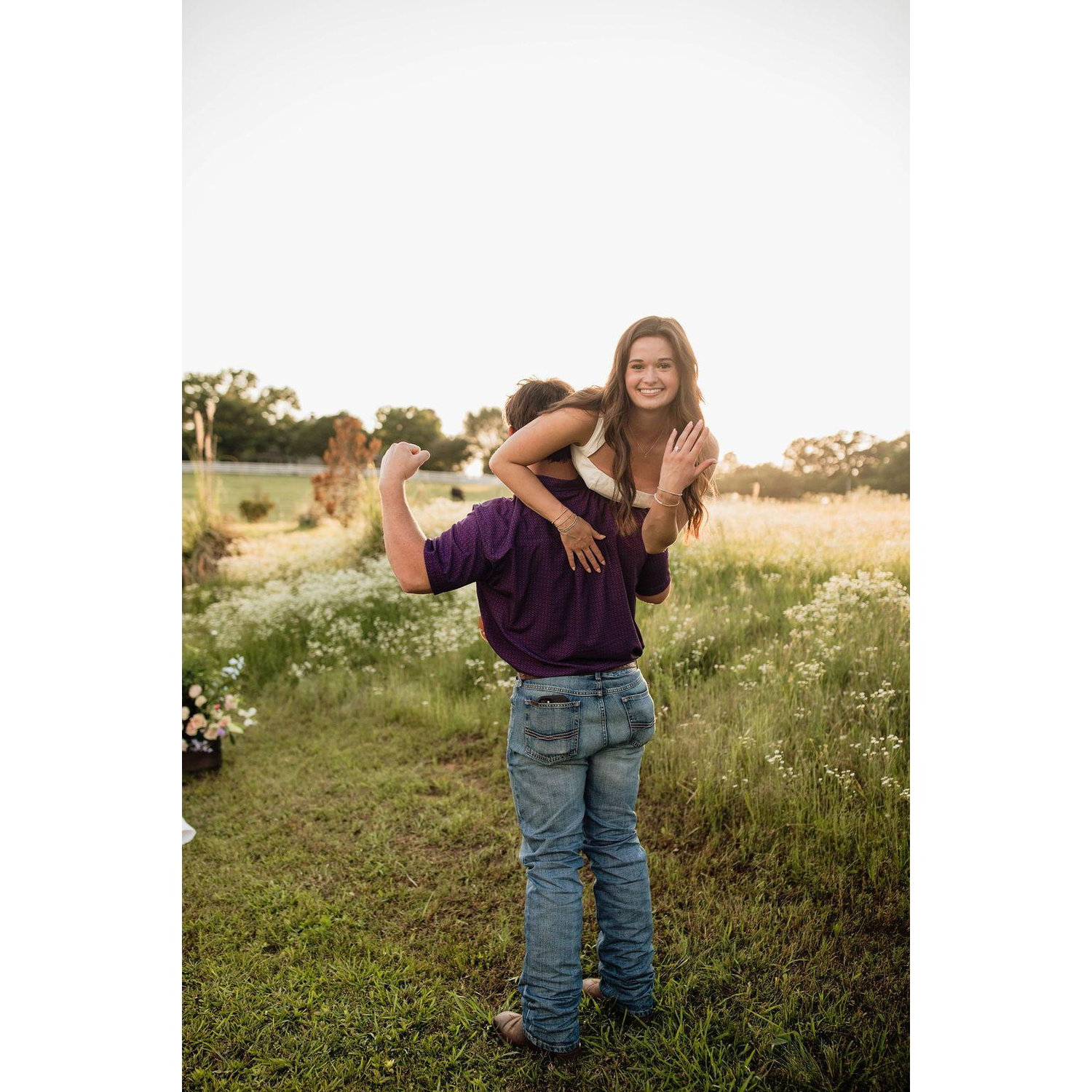 When he popped the question!