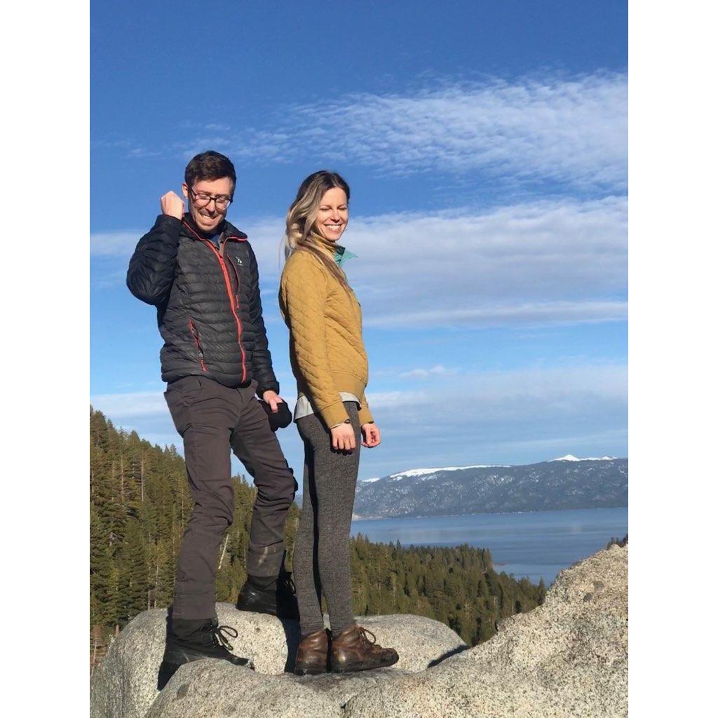 New Years hike at Lake Tahoe with friends.