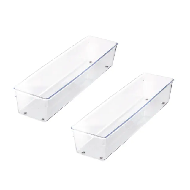 iDESIGN Linus Kitchen Drawer Organizer Clear