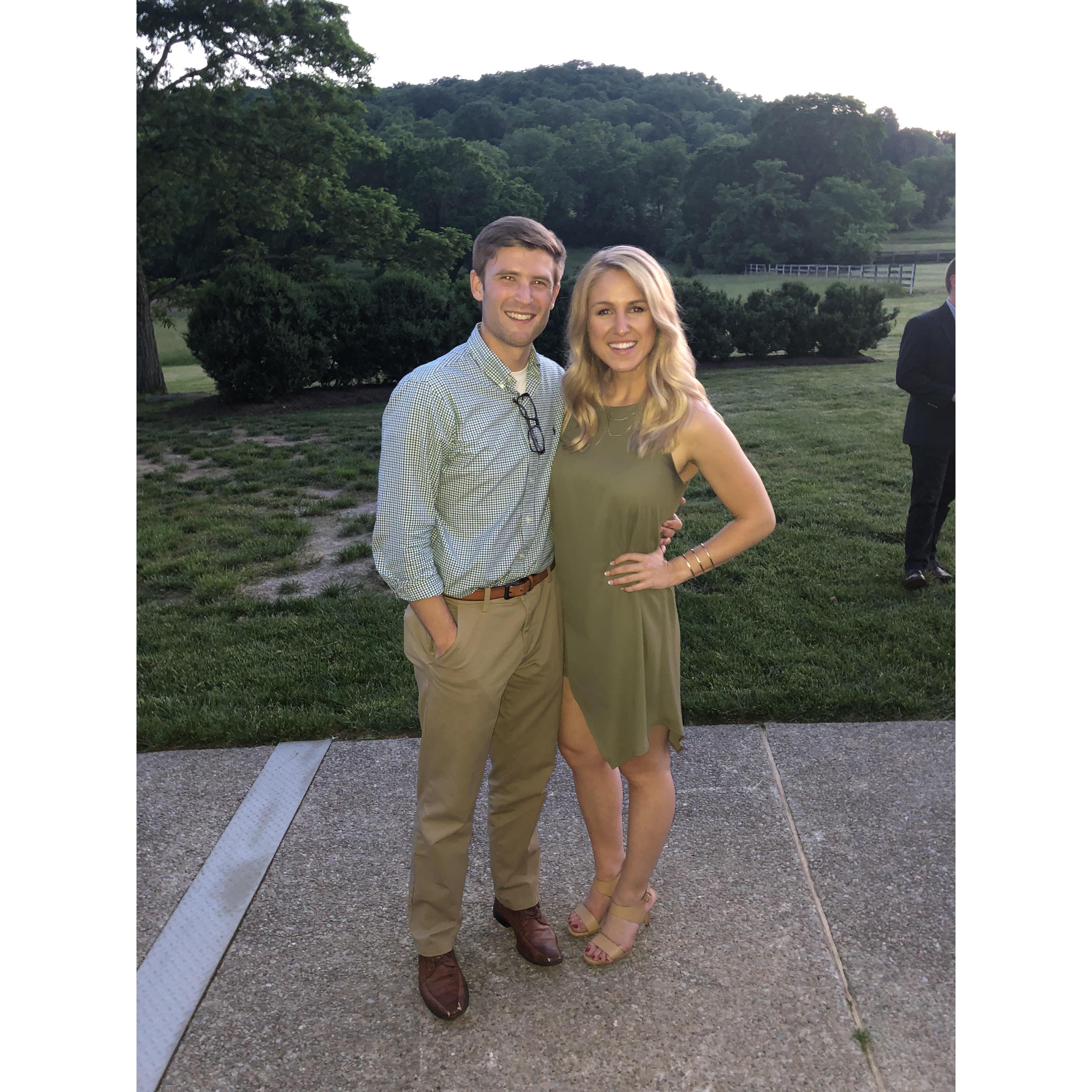 Our first photo together - we actually said I love you for the first time later in the night.
