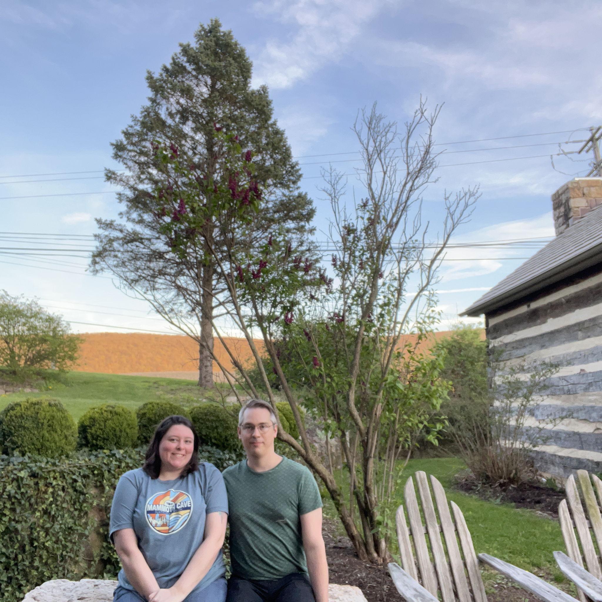 Right outside Jean Bonnet Tavern in Bedford, PA.