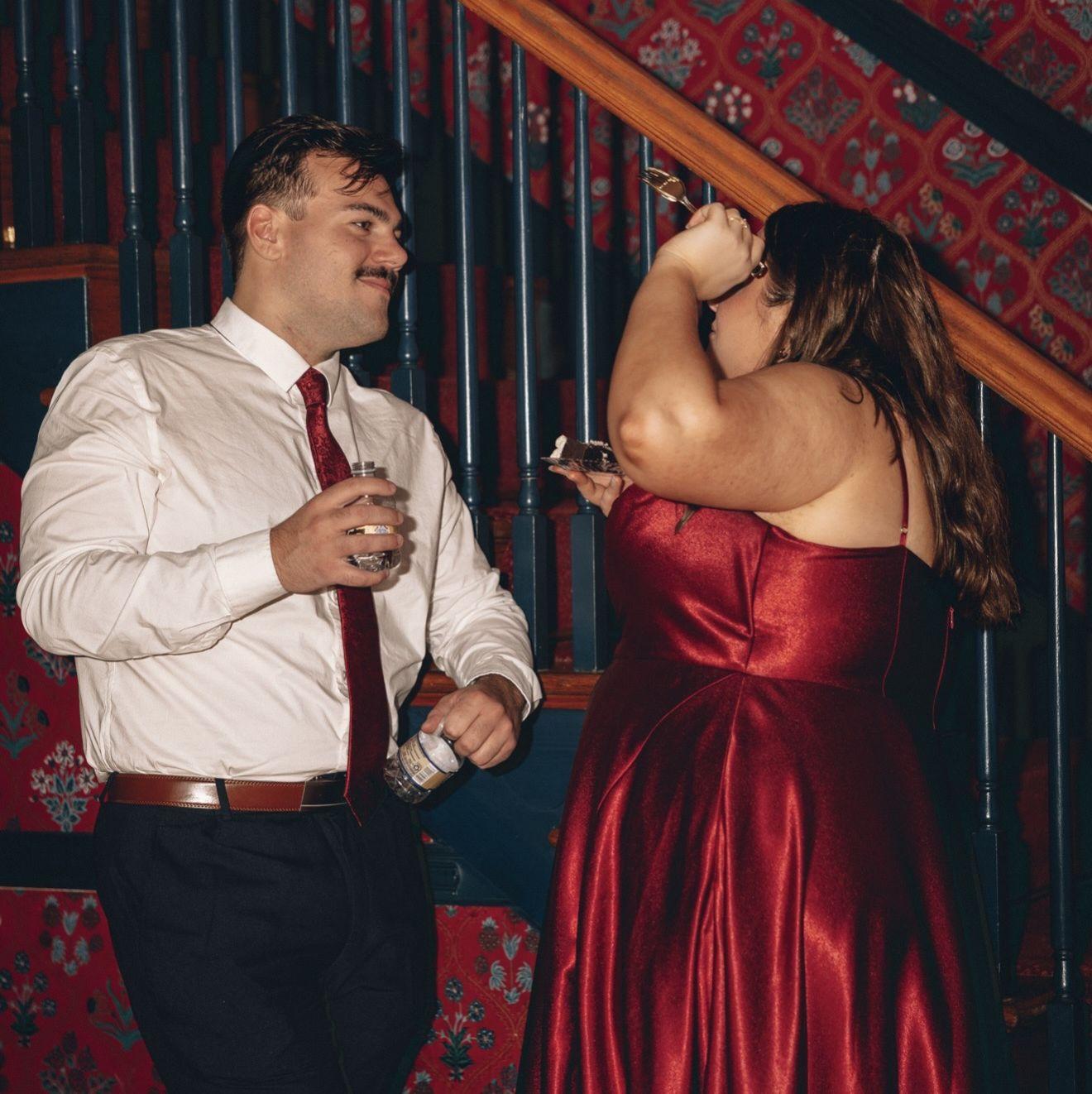 09/20/2025- Sam and Jeremy partying at the Carlson's wedding