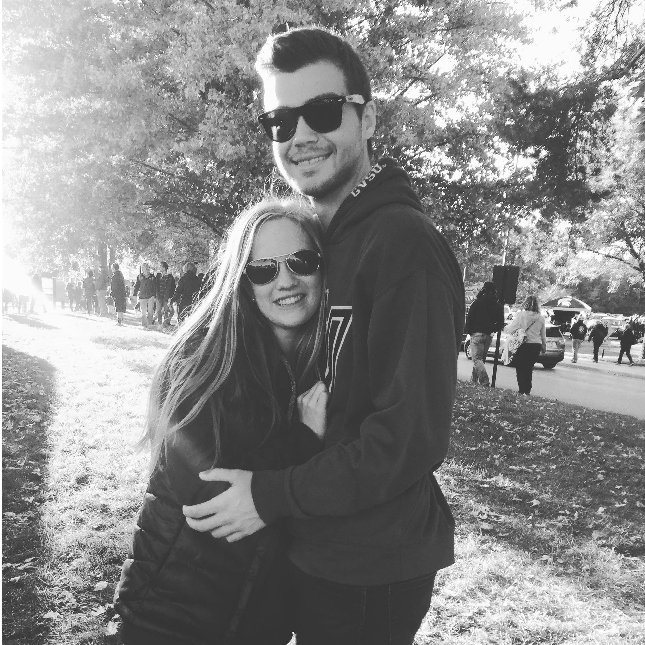 Our first picture as a couple!