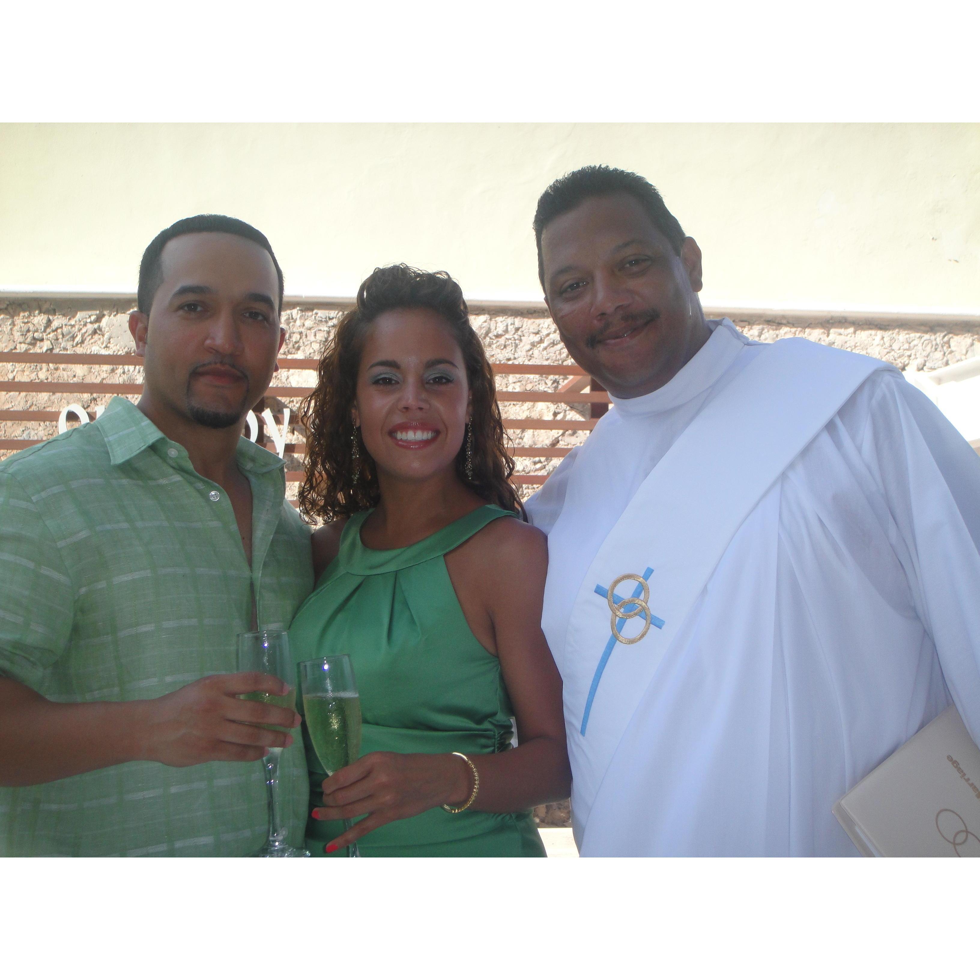 My uncle will marry us. Picture taken at David and Tracee's wedding July 2011 in Mexico