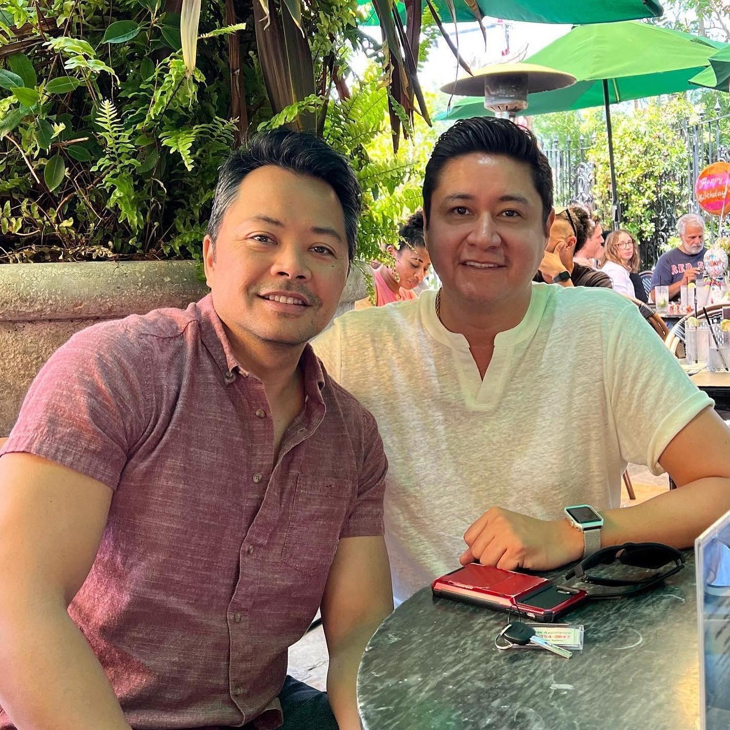Enjoying brunch in West Hollywood