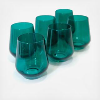 Estelle Stemless Wine Glass, Set of 6