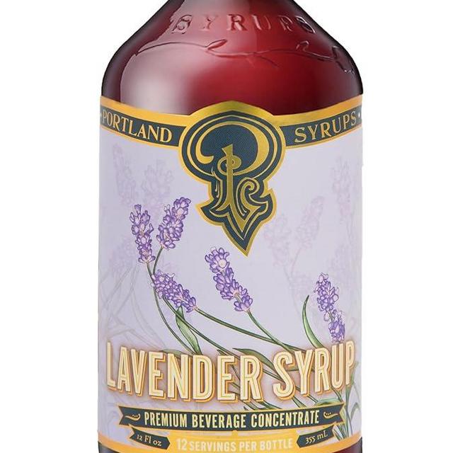 Portland Syrups Lavender Syrup - Premium Beverage Concentrate for Delicious Cocktails, Tea, Soda, Coffee Drinks, Baking, and More - 12 oz with 24 Servings (Pack of 1)