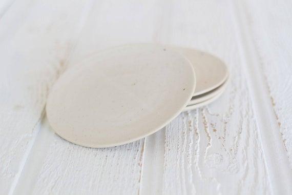 Dinner Plate "Dock" Set of 4 - Dinner Plate - Tableware - White Dishware - White Ceramic Plate - Home Decor - Ceramic Dinnerware - Dinnerset