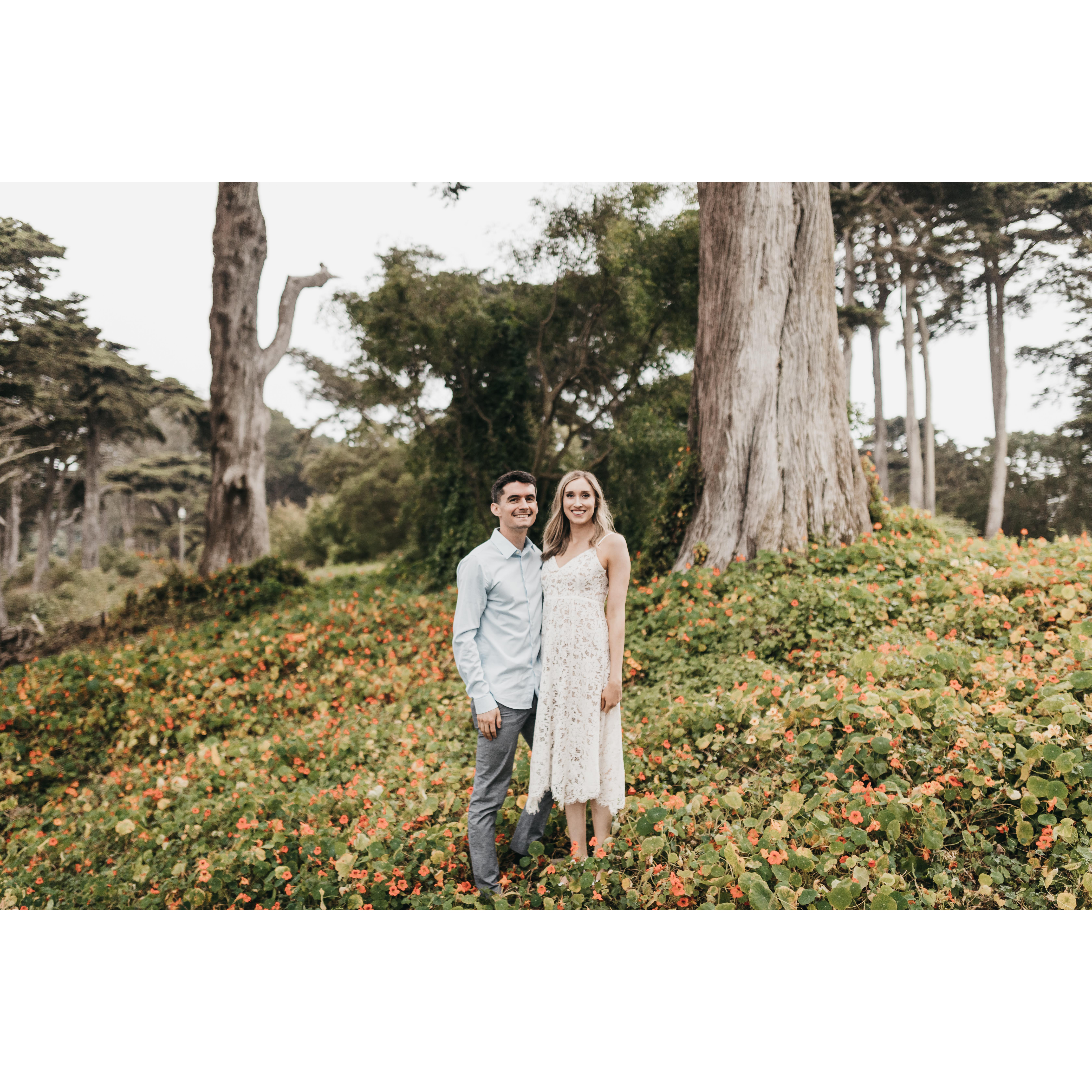 Engagement photo session with our wedding photographer, Ed