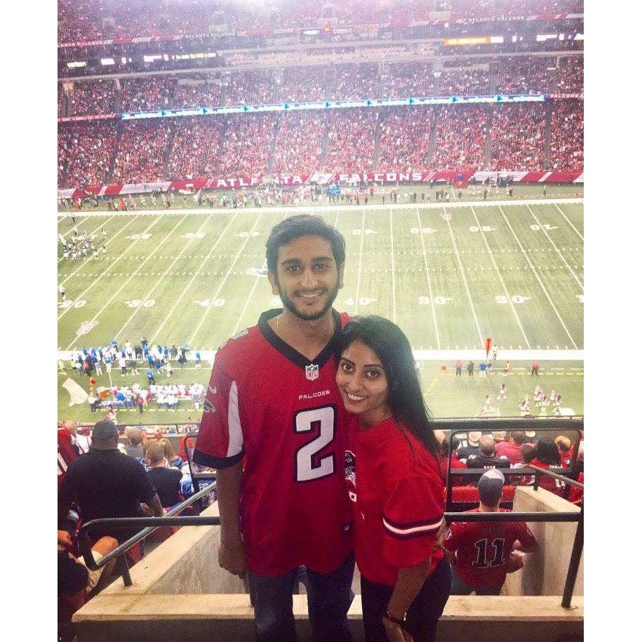 Oct 2016: First Falcons game together 
