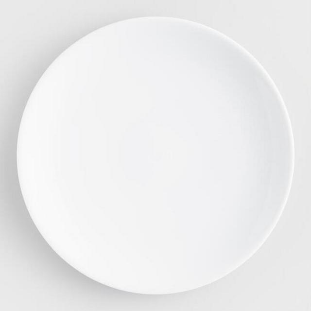 White Coupe Salad Plates, set of 4