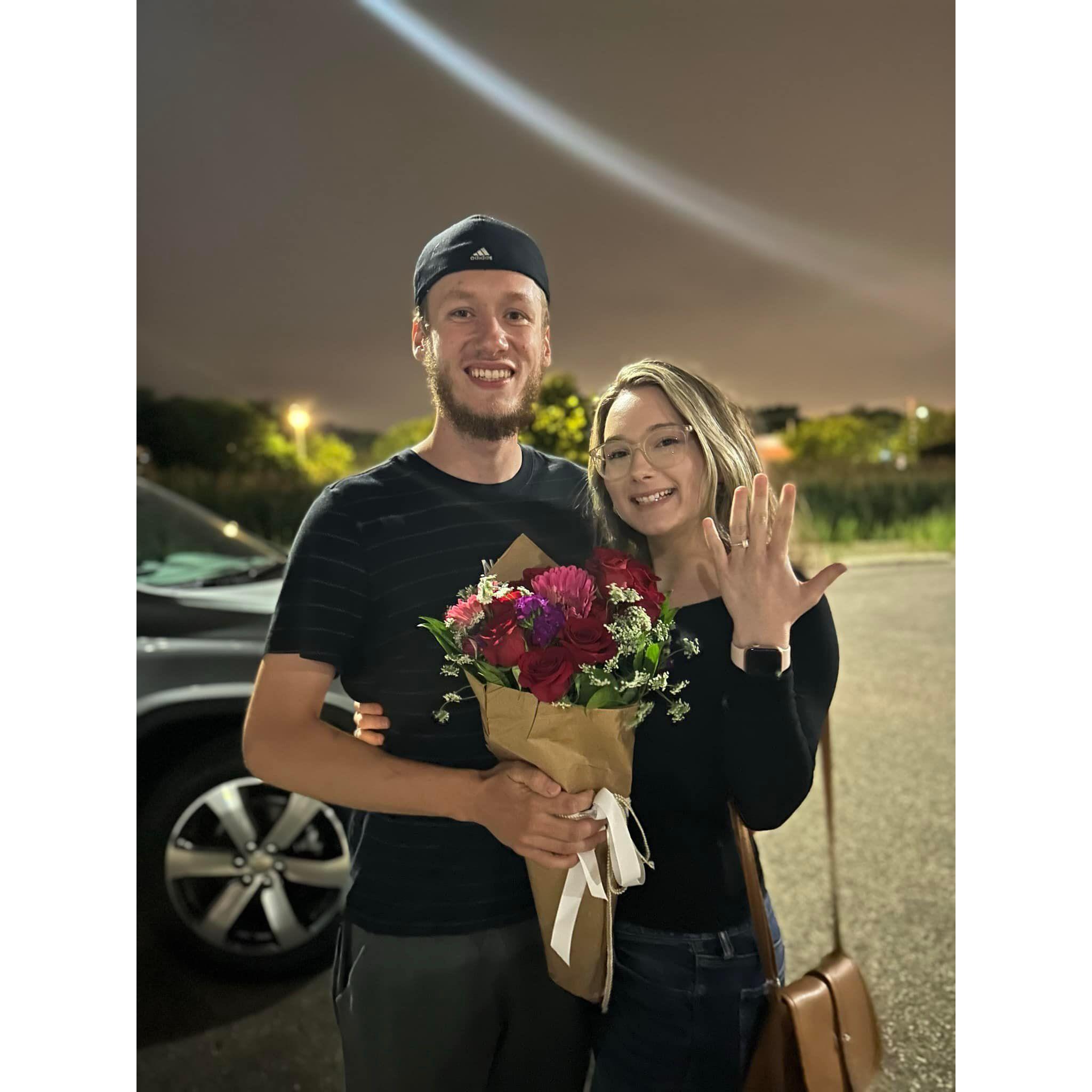 The day we got engaged!