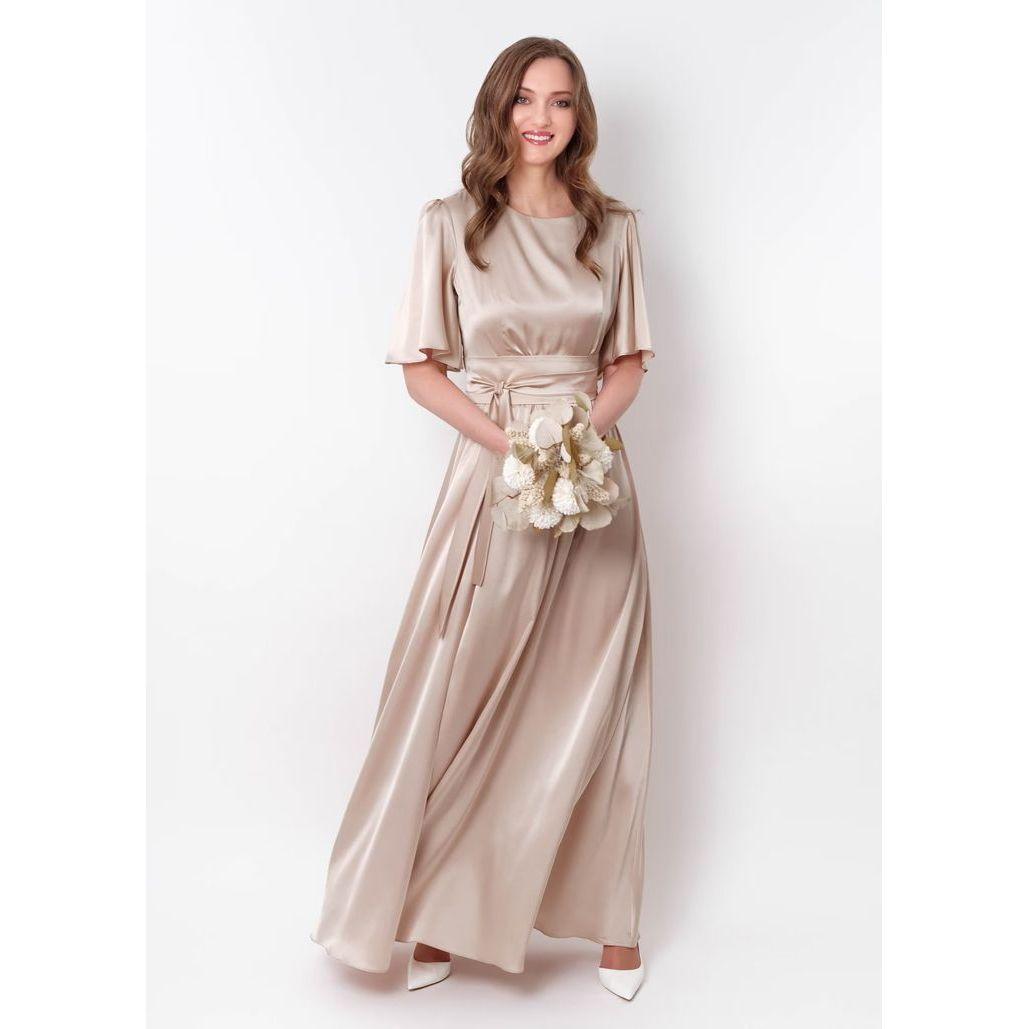 PRINCIPAL SPONSORS: Beige Floor Length Gown