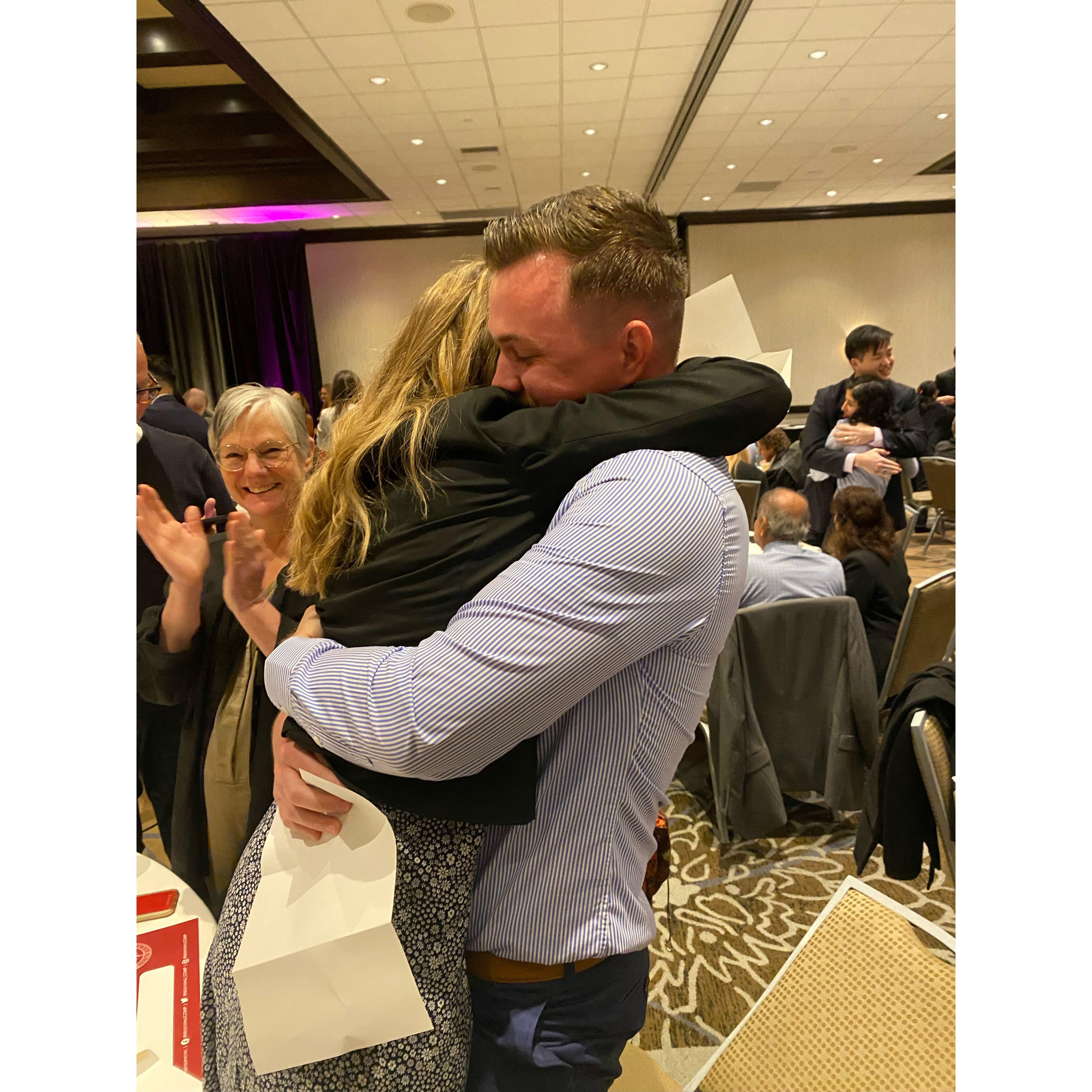 Match Day 2023! The moment we found out we matched into our respective residency programs in Sacramento. A long-awaited buildup of emotions poured into this hug.