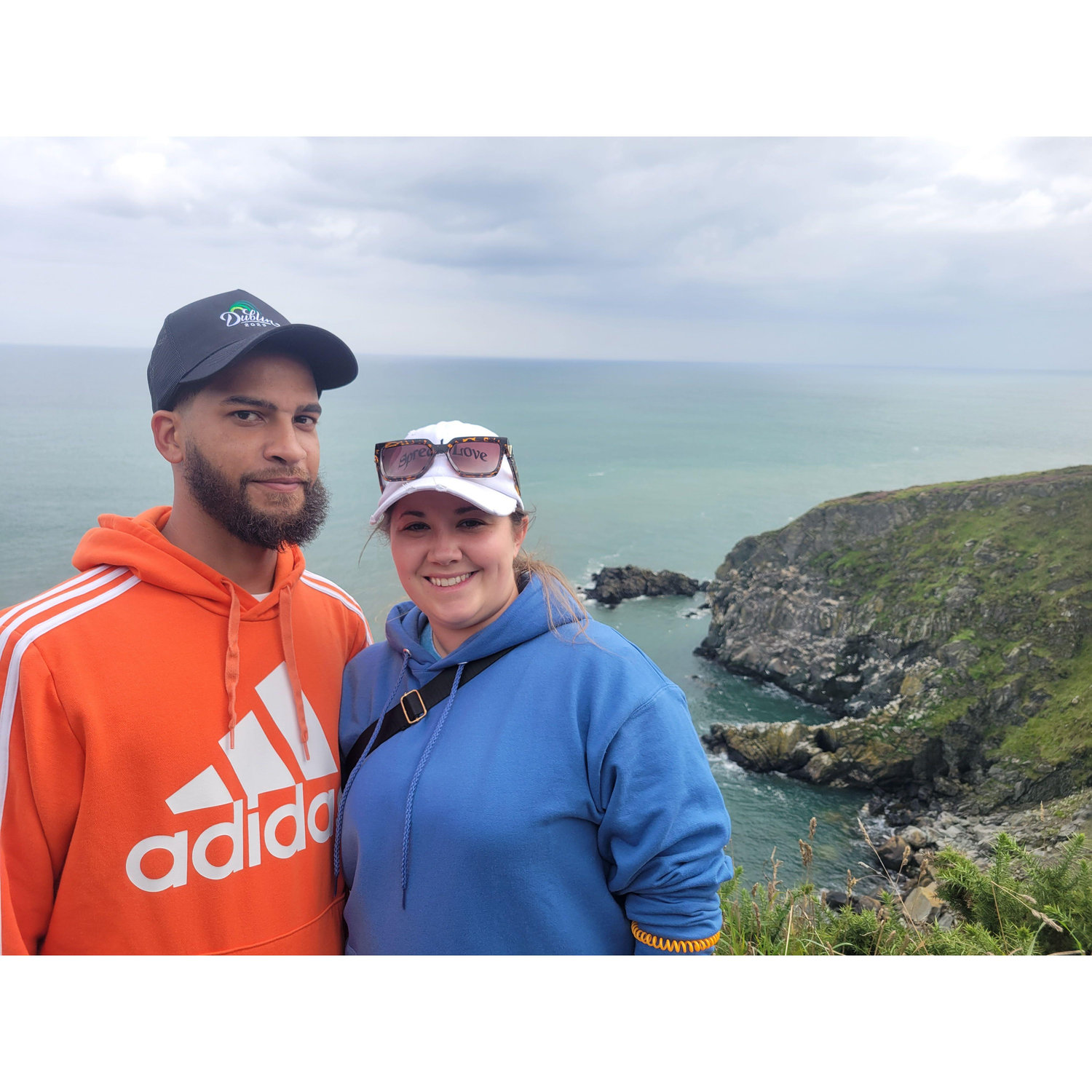 Us at The Cliffs of Moher in Dublin, Ireland.