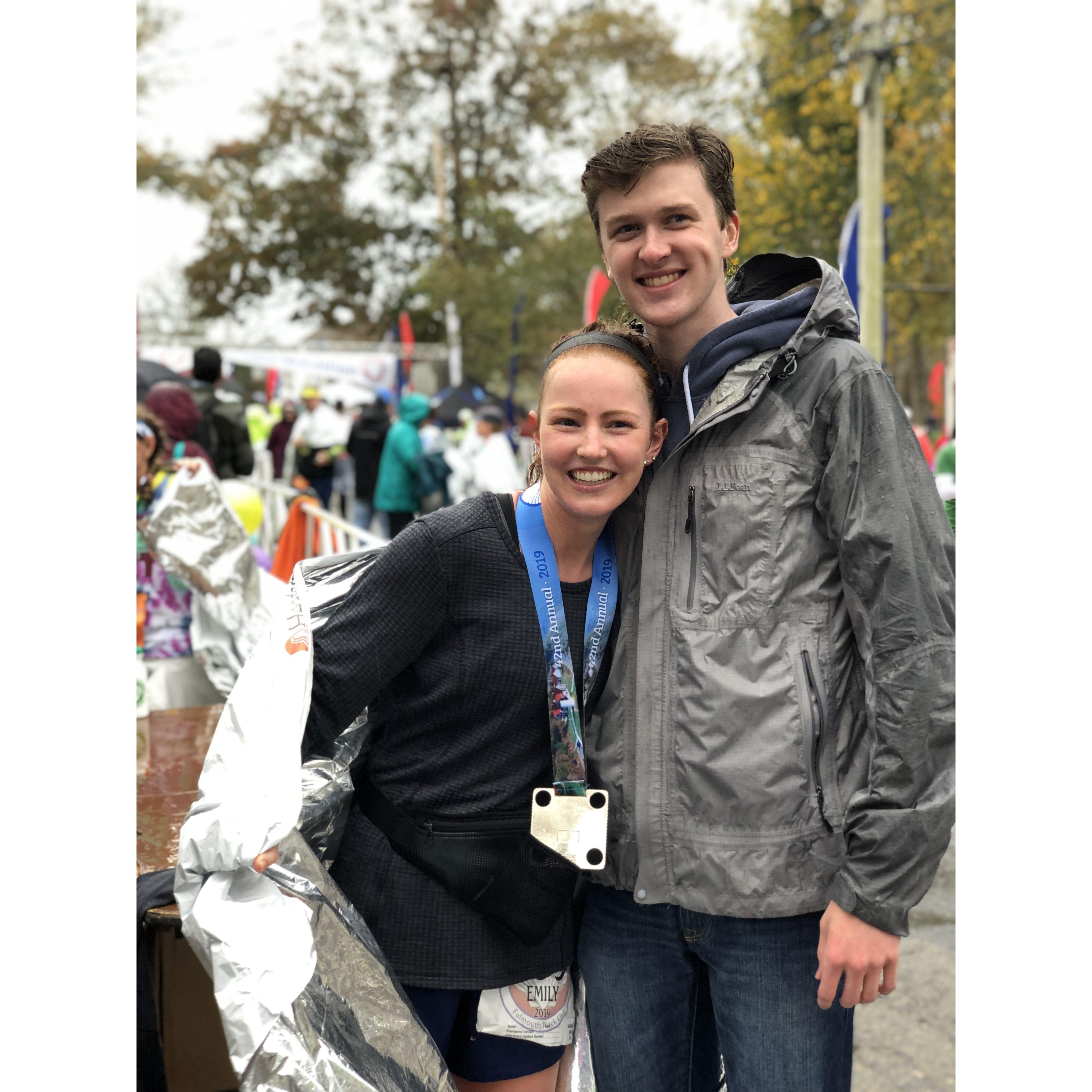 Cape Cod Marathon (Emily's first) 2019