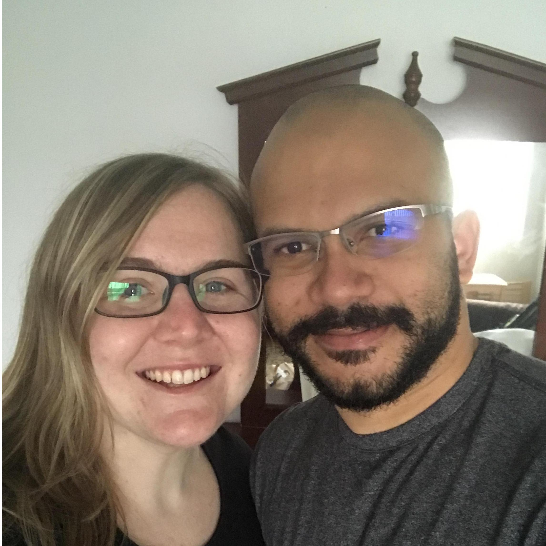 Saying goodbye right before Randy left the US for the next two years