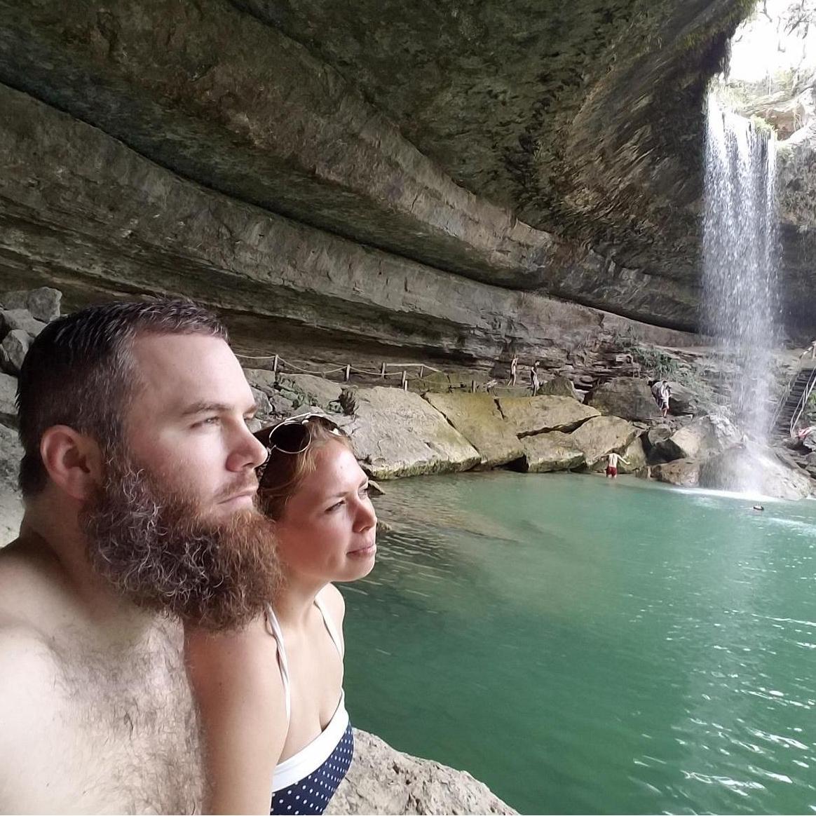 Looking into our futures at Hamilton Pool.... ;)