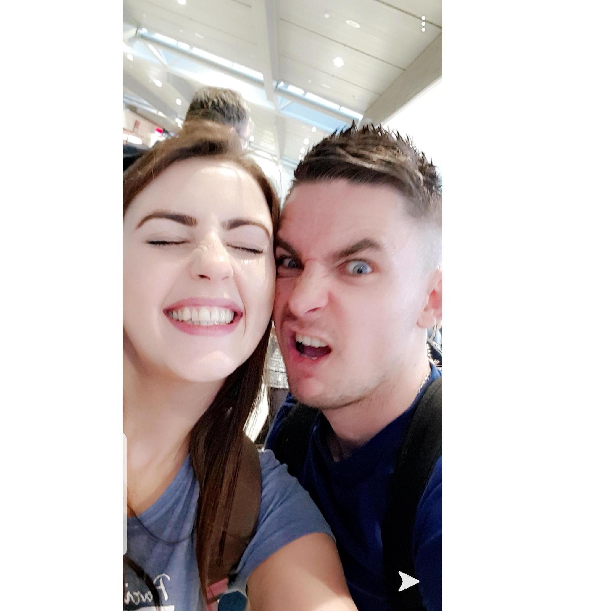 Too many drinks in the airport :P