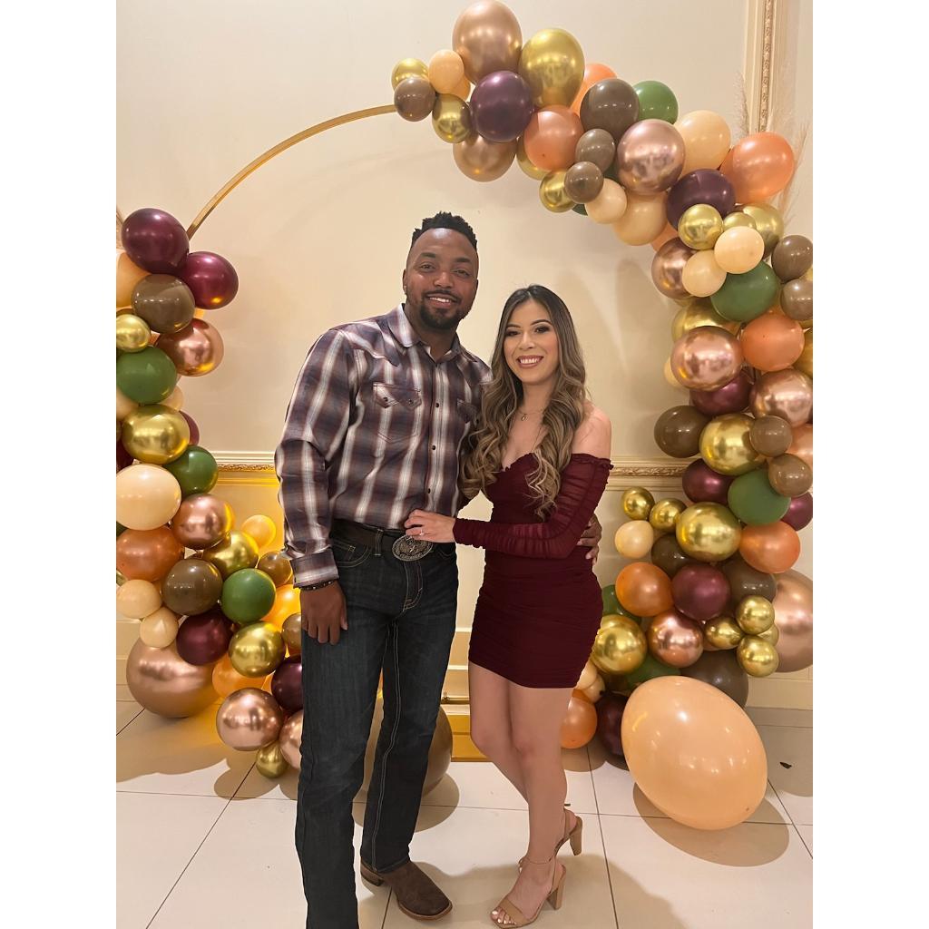 "Our first wedding"