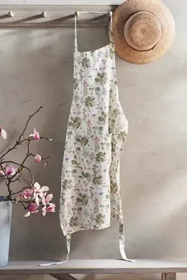 Botanical Linen Apron