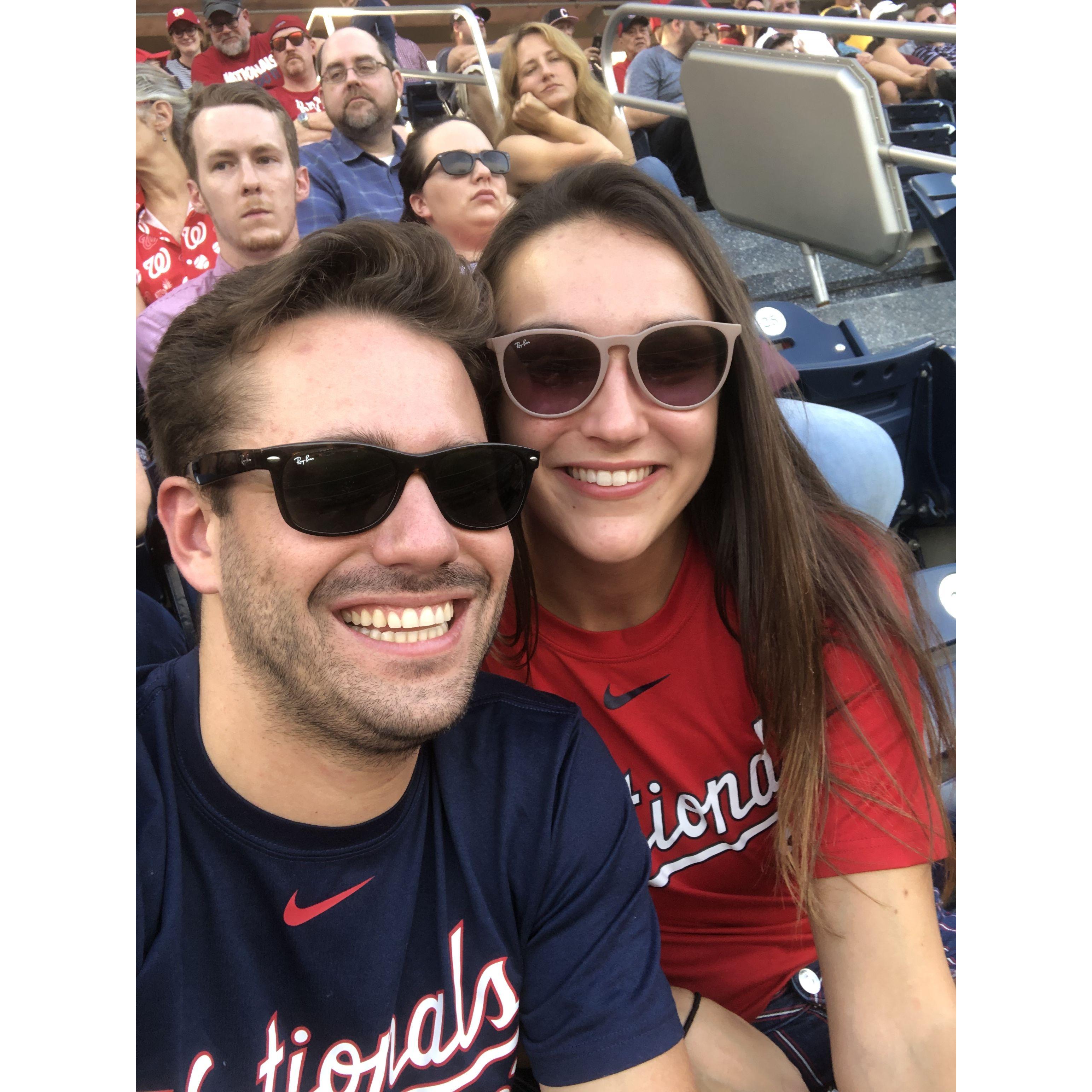 September 2019 -- first Washington Nationals game together!