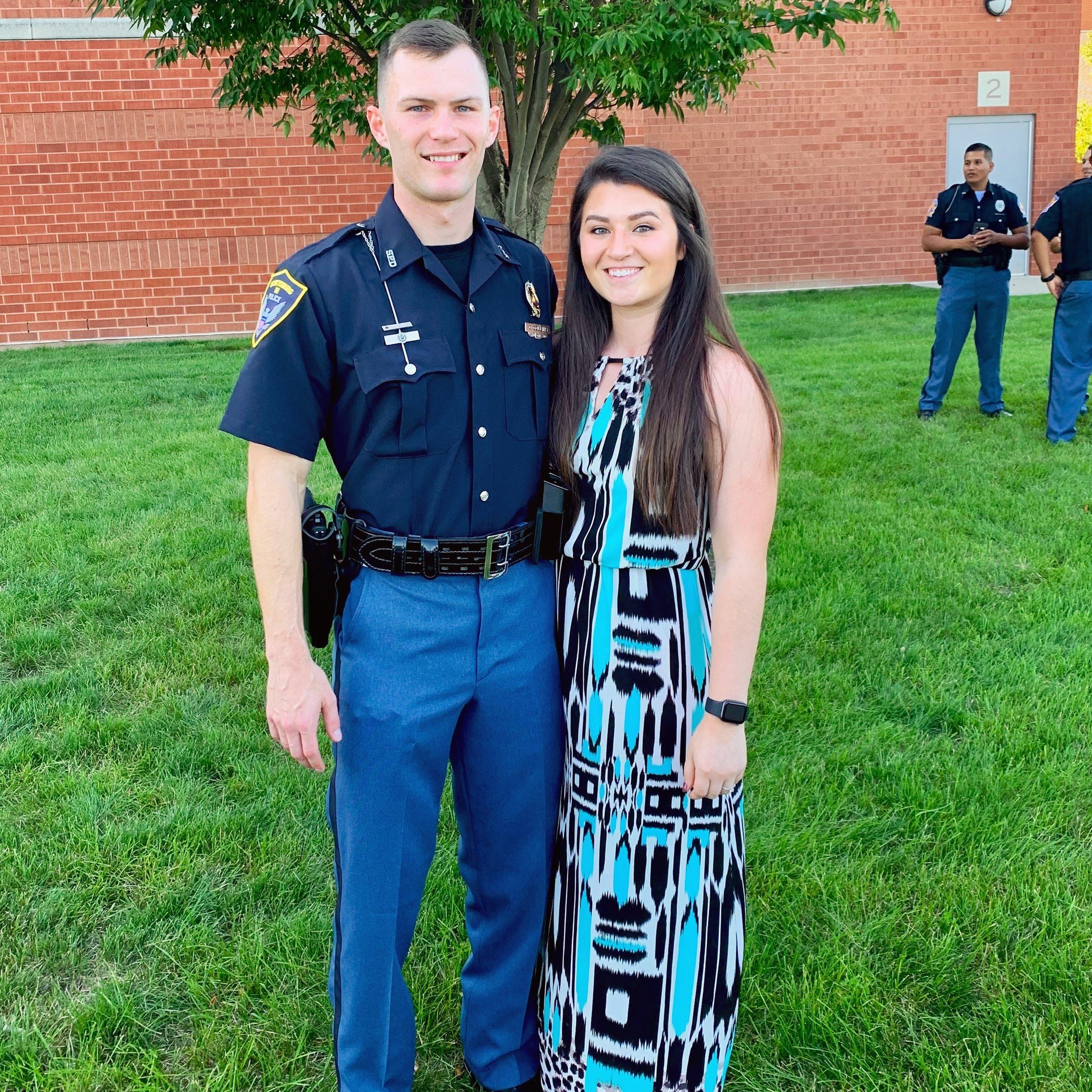 The day Channing graduated the Police Academy.