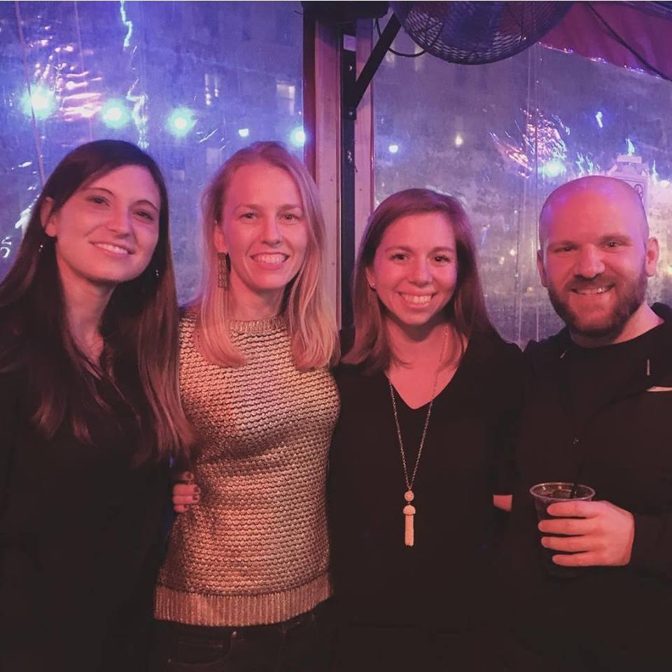 Beth Harrington and Amy Olivier celebrate our engagement