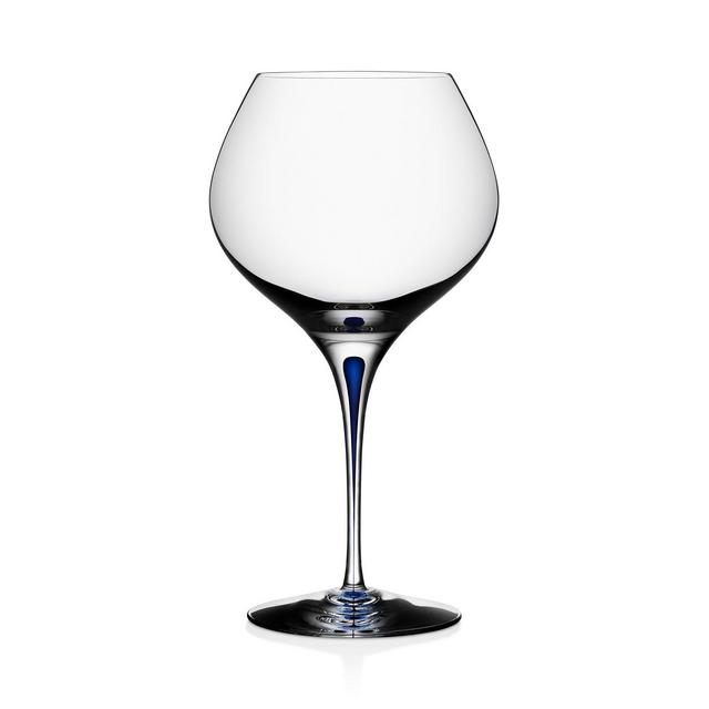 Orrefors Intermezzo Blue Bouquet Red Wine Glass