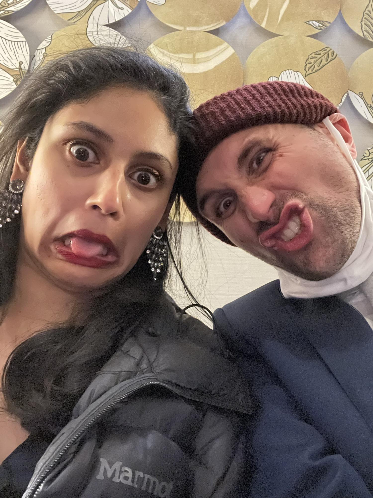 Daniel and Chandini being photogenic