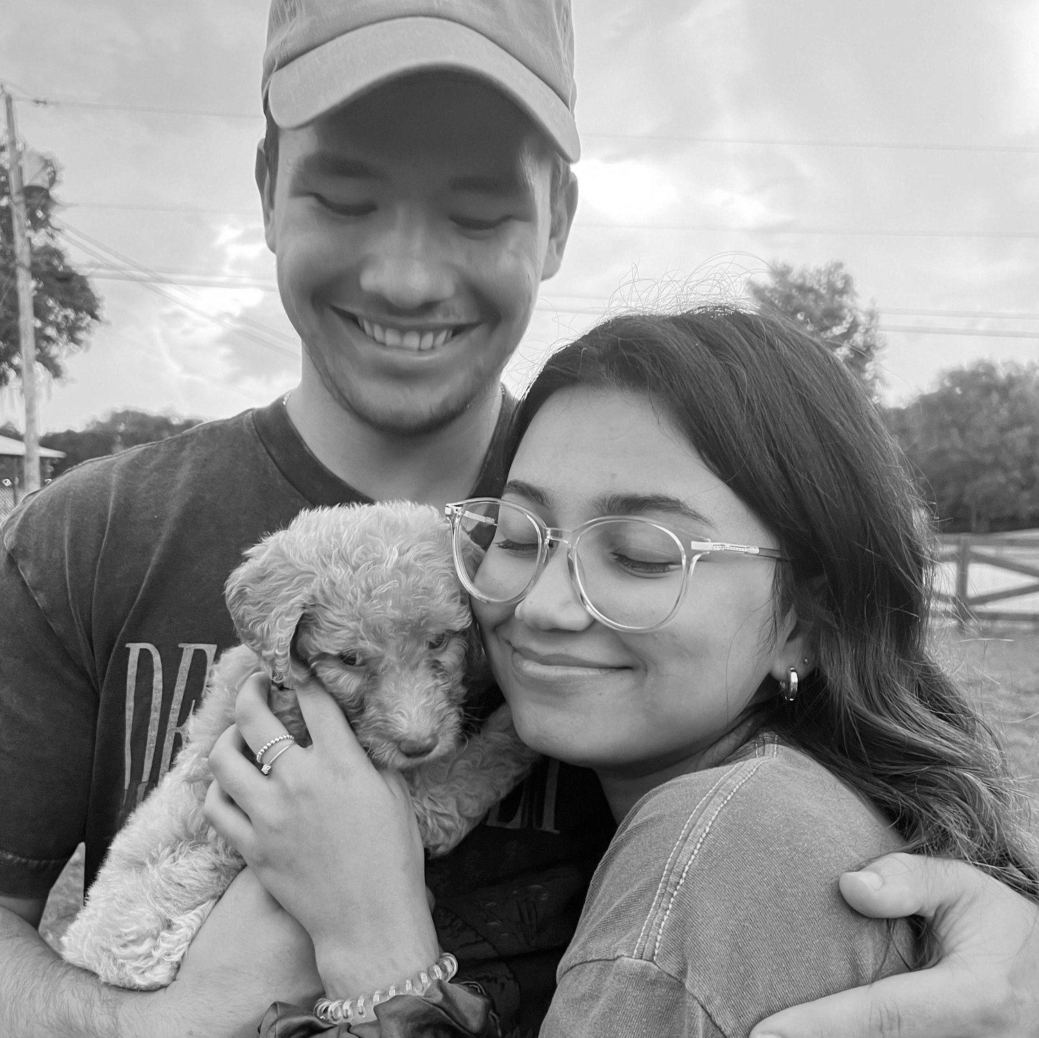 The day we met Murphy — our first little piece of family. She made everything feel a little more real, a little more complete.
